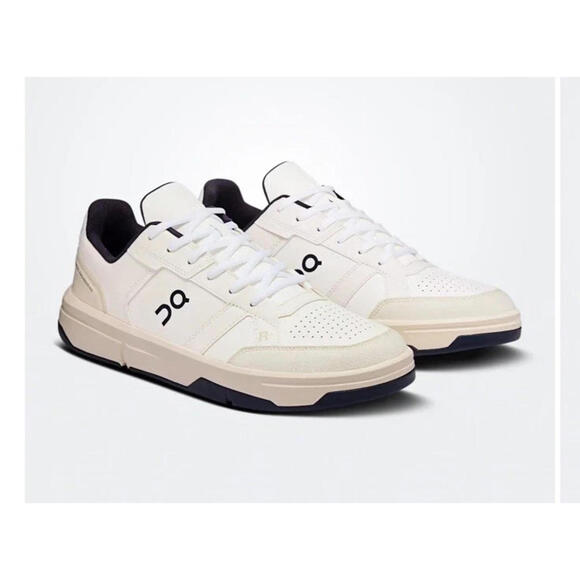 On THE ROGER Clubhouse Shoes White Midnight 3MF10540148 Men\'s Size 7.5 main image 10